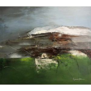 L'passo Benjamin, 42 x 48 Inch, Acrylic on Canvas, Abstract Paintings, AC-LPB-033